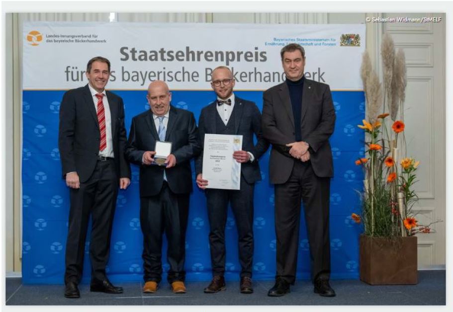 Preisträger mit Ministerpräsident Dr. Markus Söder