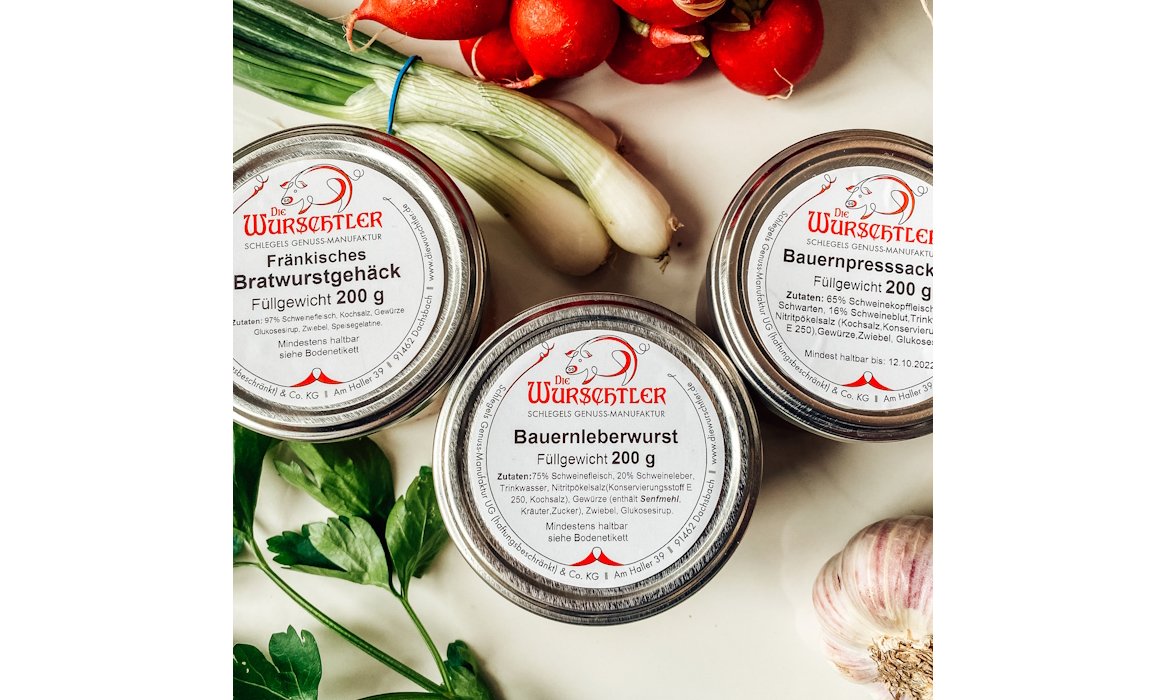 Wurstdosen von oben