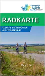 Titelbild der Radkarte mit zwei Radfahrern