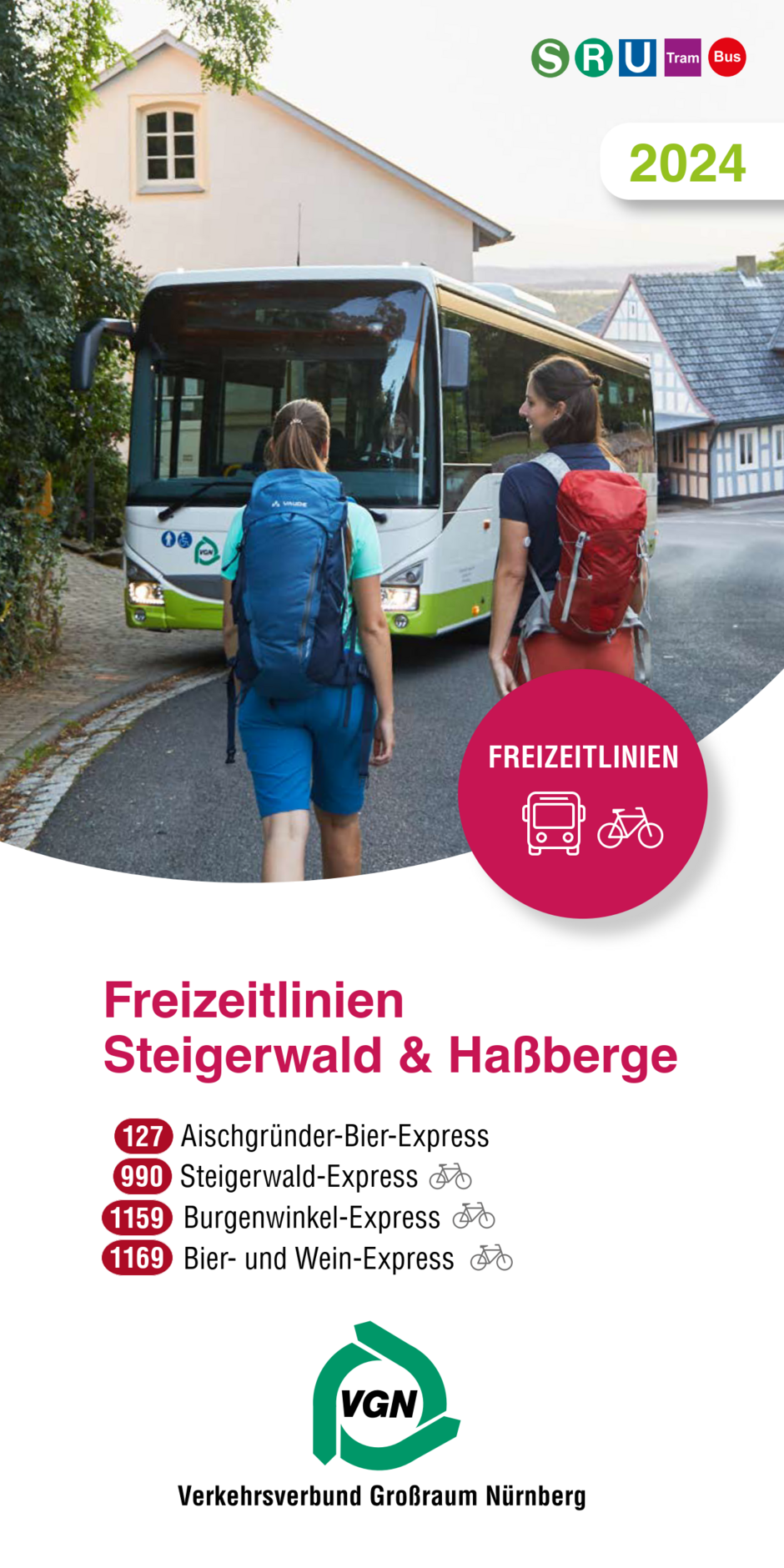 Aischgründer-Bier-Express 2024 © VGN 2 Wanderer im Ort