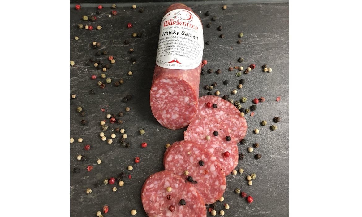 Teilweise aufgeschnittene Salami